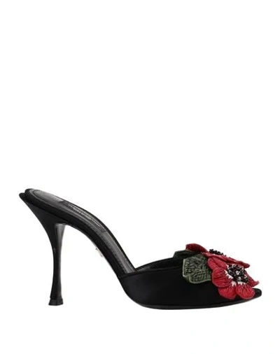 Dolce & Gabbana Sandals In Black