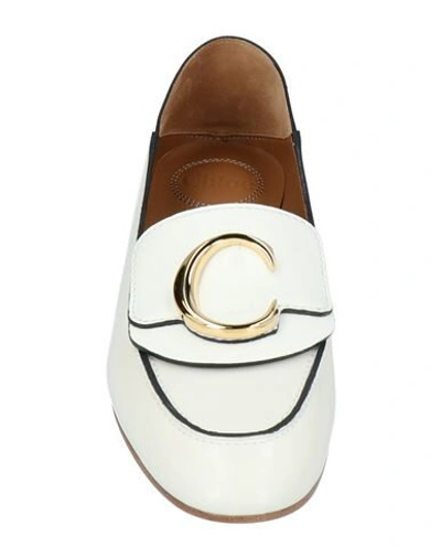 Shop Chloé Loafers In Ivory