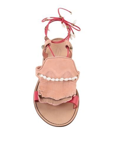 Santoni Sandals In Pink