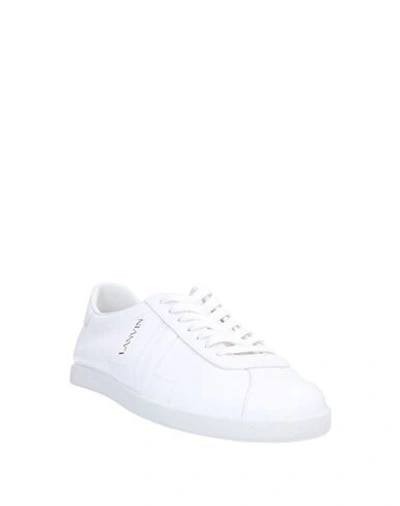 Shop Lanvin Sneakers In White