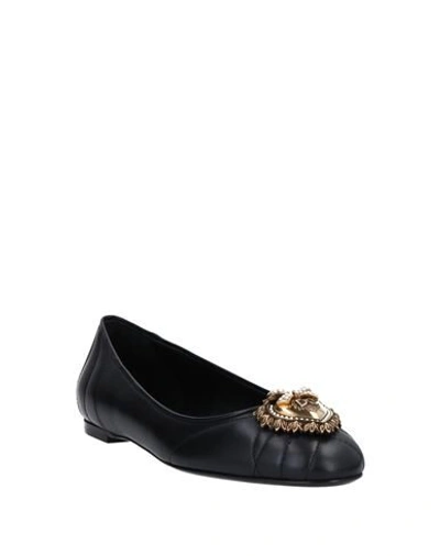 Dolce & Gabbana Ballet Flats In Black