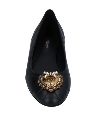 Dolce & Gabbana Ballet Flats In Black