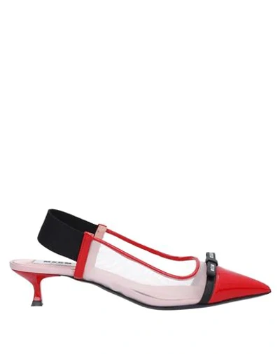 Shop Msgm Pumps In Red