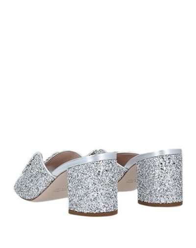 Shop Miu Miu Sandals In Silver