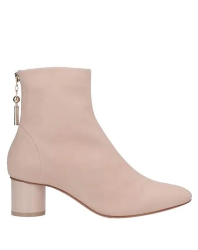 Shop Anna Baiguera Woman Ankle Boots Light Pink Size 5 Soft Leather