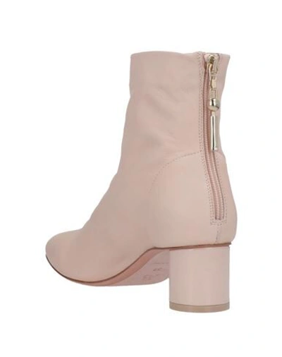 Shop Anna Baiguera Woman Ankle Boots Light Pink Size 6 Soft Leather