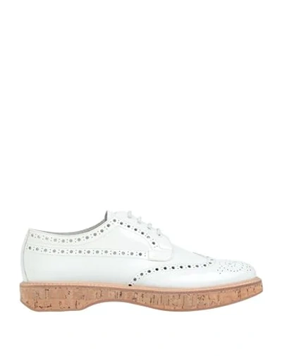 Shop Church's Woman Lace-up Shoes White Size 10 Soft Leather
