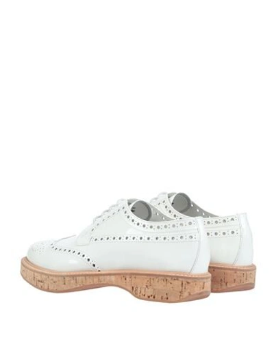 Shop Church's Woman Lace-up Shoes White Size 10 Soft Leather