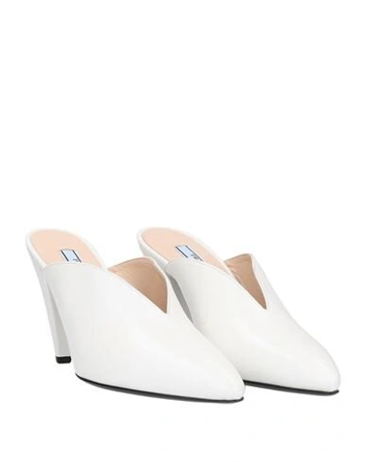 Shop Prada Mules & Clogs In White