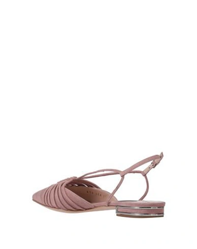 Shop Casadei Ballet Flats In Pale Pink