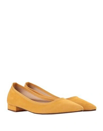 Shop Ballerette Campo Marzio Woman Ballet Flats Ocher Size 8 Soft Leather In Yellow