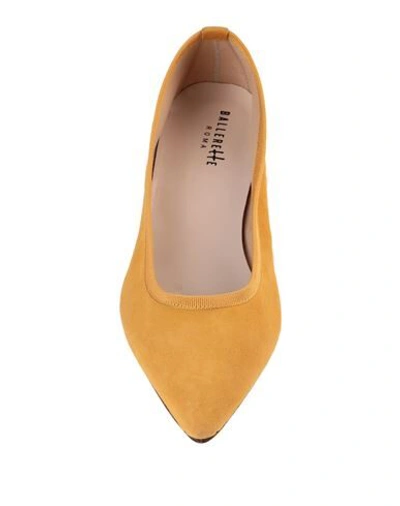 Shop Ballerette Campo Marzio Woman Ballet Flats Ocher Size 8 Soft Leather In Yellow