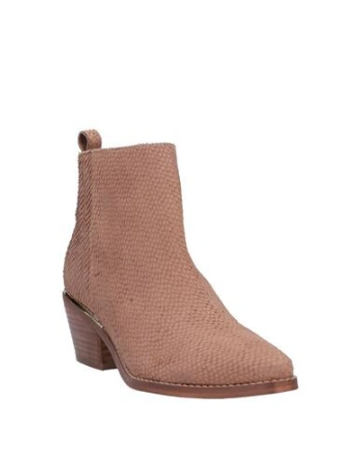 Guess Ankle Boots In Light Brown