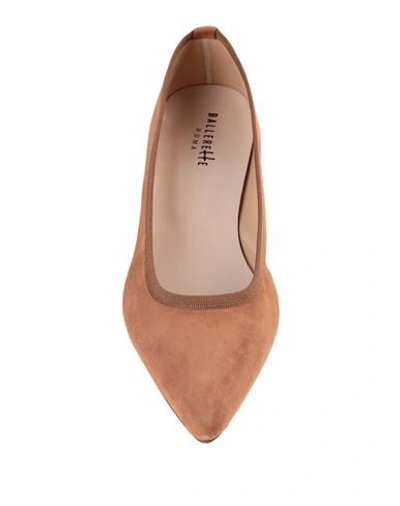 Shop Ballerette Campo Marzio Woman Ballet Flats Camel Size 6 Soft Leather In Beige