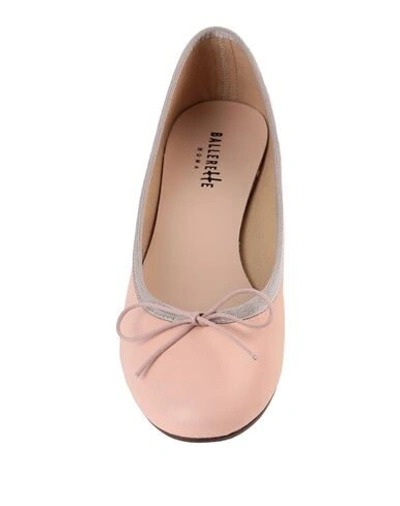 Shop Ballerette Colonna Woman Ballet Flats Blush Size 8 Soft Leather In Pink