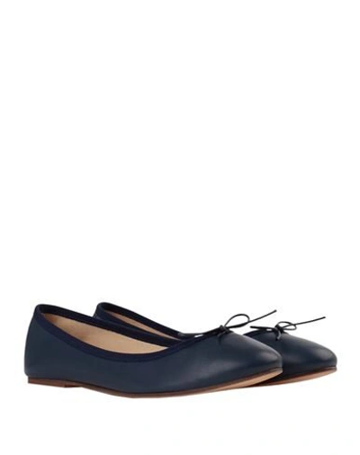 Shop Ballerette Colonna Woman Ballet Flats Blue Size 5 Soft Leather