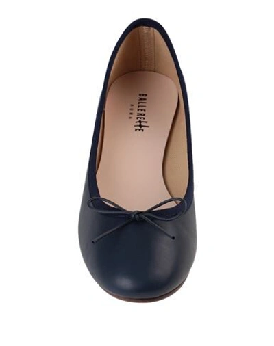 Shop Ballerette Colonna Woman Ballet Flats Blue Size 5 Soft Leather