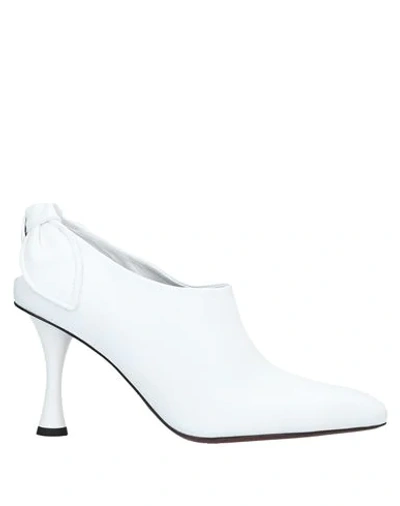 Shop Proenza Schouler Woman Ankle Boots White Size 9.5 Soft Leather