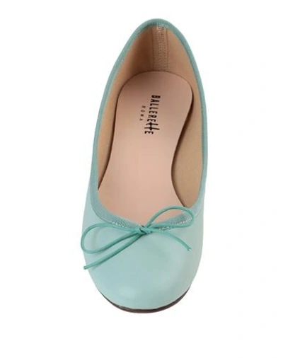 Shop Ballerette Colonna Woman Ballet Flats Light Green Size 8 Soft Leather