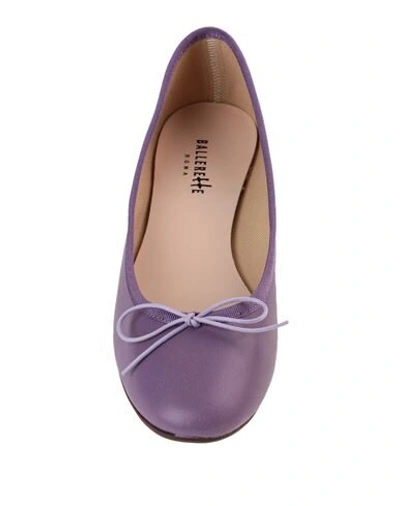Shop Ballerette Colonna Woman Ballet Flats Light Purple Size 6 Soft Leather