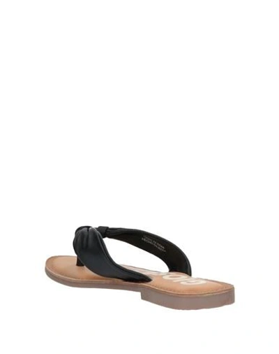 Shop Gioseppo Woman Thong Sandal Black Size 6 Soft Leather