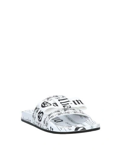 Shop John Galliano Sandals In White