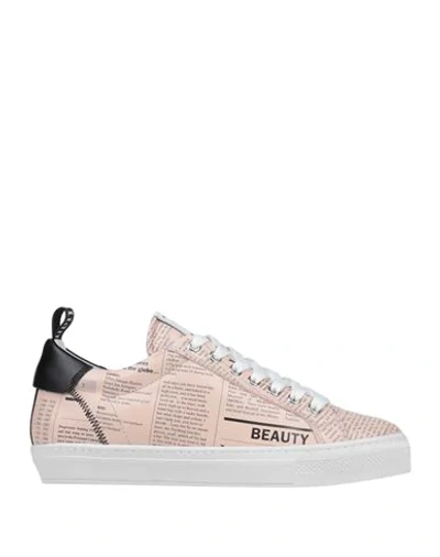 Shop John Galliano Sneakers In Light Pink