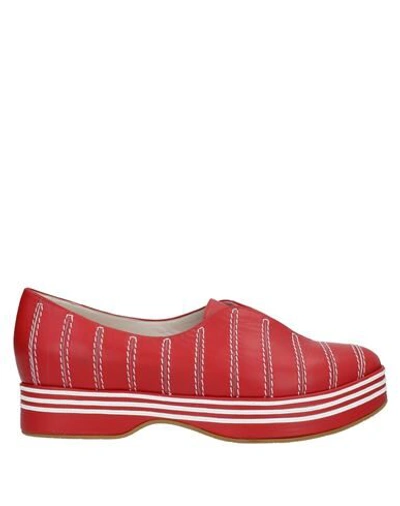 Shop Giorgio Armani Loafers In Red