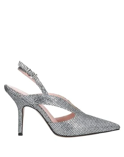 Shop Anna F Pumps In Silver