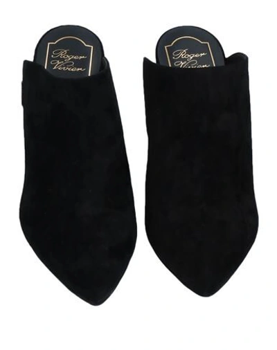 Roger Vivier Woman Mules & Clogs Black Size 8 Leather In Black