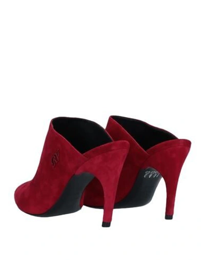 Shop Roger Vivier Woman Mules & Clogs Red Size 6.5 Soft Leather