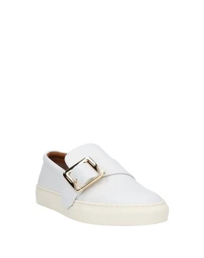 Shop Bally Woman Loafers White Size 10.5 Calfskin