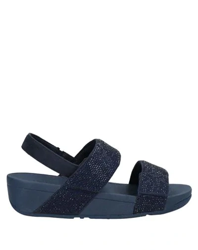 Shop Fitflop Sandals In Dark Blue