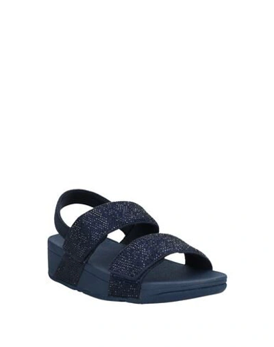 Shop Fitflop Sandals In Dark Blue