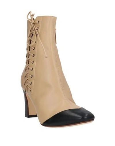 Shop Francesco Russo Ankle Boots In Beige