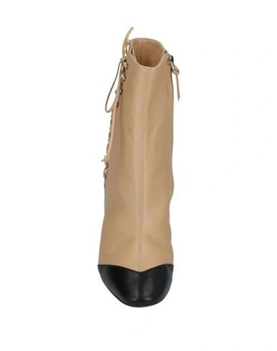 Shop Francesco Russo Ankle Boots In Beige