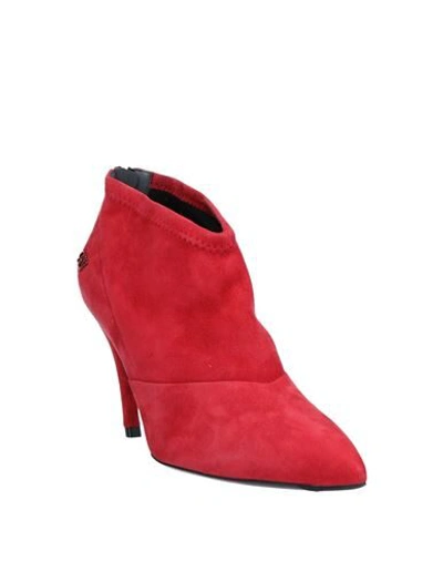 Shop Roger Vivier Woman Ankle Boots Brick Red Size 8 Soft Leather