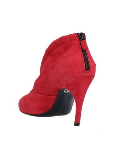 Shop Roger Vivier Woman Ankle Boots Brick Red Size 8 Soft Leather