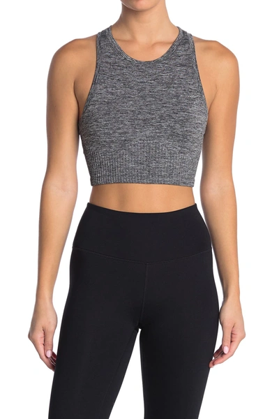 Shop 90 Degree By Reflex Seamless Longline Sports Bra In Htr.charcoal