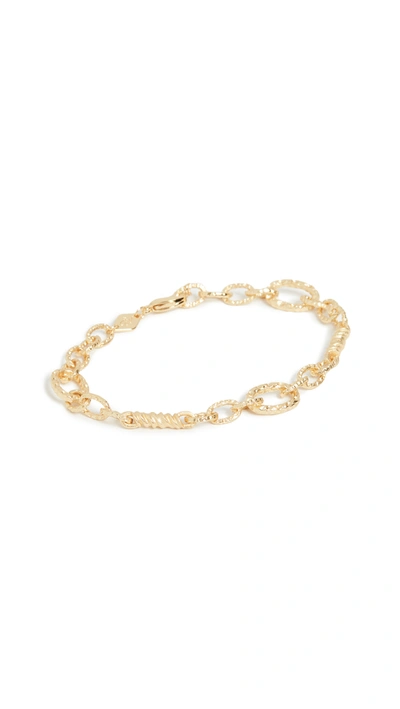 Shop Anni Lu Unchain Me Bracelet In Gold