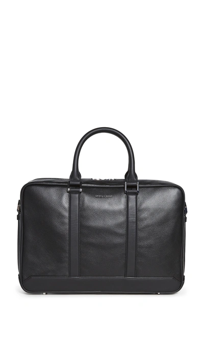 Shop Hook & Albert Leather Briefcase In Black