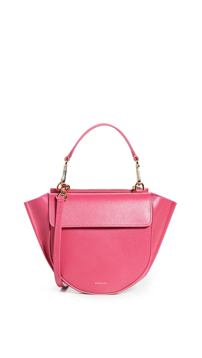Shop Wandler Hortensia Mini Bag In Agate Pink