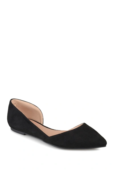 Shop Journee Collection Ester D'orsay Flat In Black