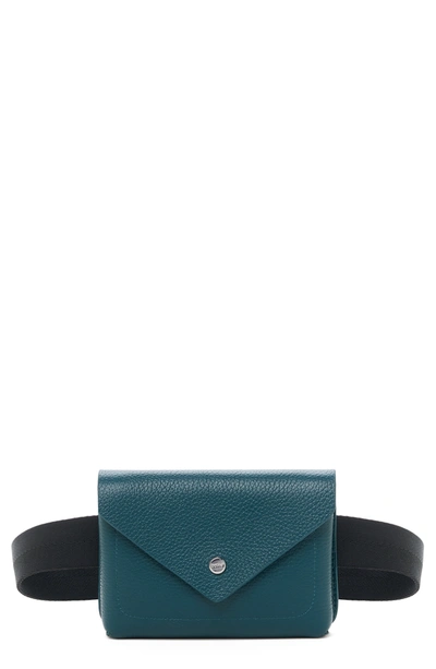 Shop Botkier Vivi Calfskin Leather Belt Bag In Emerald-hpemr