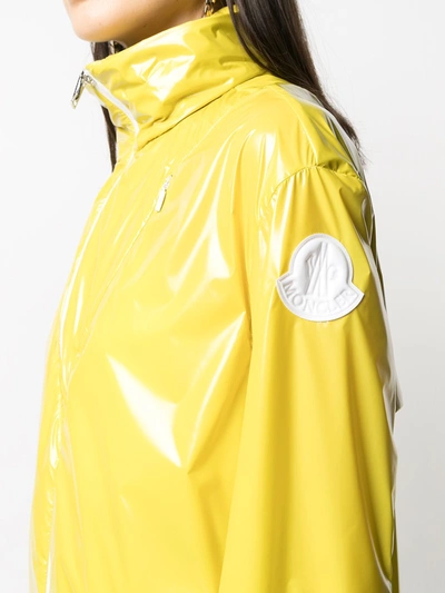Shop Moncler Melucta& Down Coat In Yellow