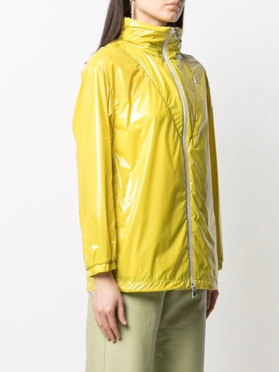 Shop Moncler Melucta& Down Coat In Yellow
