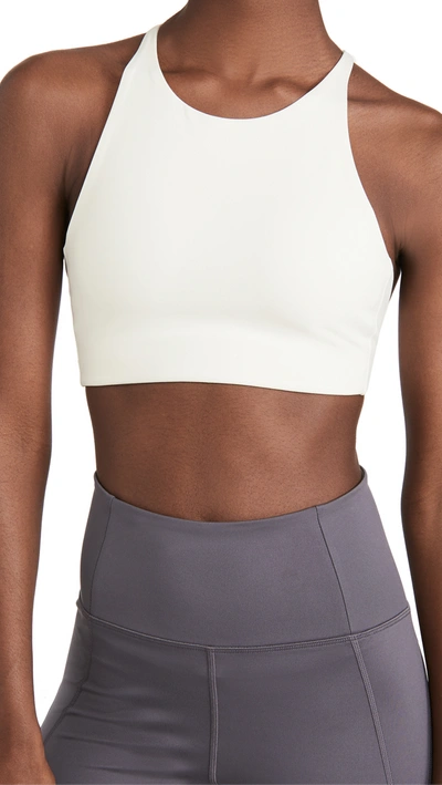 Shop Girlfriend Collective Topanga Sports Bra In Ivory