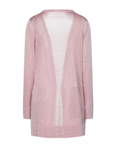 Shop Missoni Woman Cardigan Pink Size 10 Viscose, Cupro, Polyester