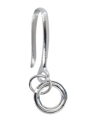 Shop Giorgio Armani Key Rings In Silver