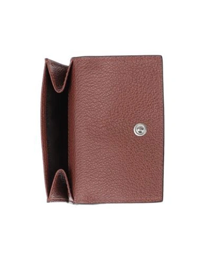 Shop Giorgio Armani Wallets In Brown